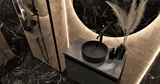 Смеситель для раковины Iddis Odda ODDBL01i01 однорычажный цвет черный матовый