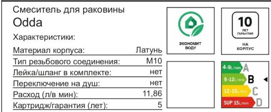 Смеситель для раковины Iddis Odda ODDBL00i01 однорычажный цвет черный матовый