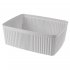 Коробка с крышкой для хранения Velvet 29.5x11x22.5 см полипропилен цвет светло-серый