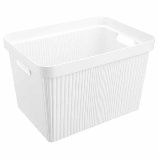 Коробка с крышкой для хранения Velvet 38x24.9x27 см полипропилен цвет белый