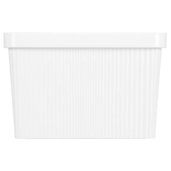 Коробка с крышкой для хранения Velvet 38x24.9x27 см полипропилен цвет белый