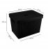 Коробка с крышкой для хранения Velvet 38x24.9x27 см полипропилен цвет черный