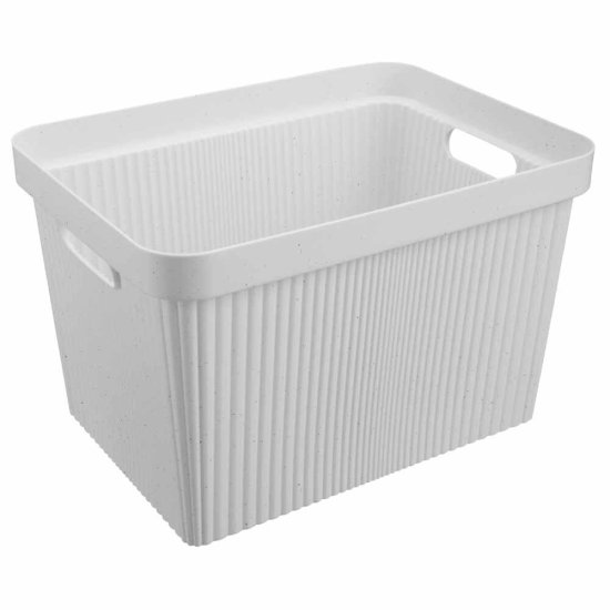 Коробка с крышкой для хранения Velvet 38x24.9x27 см полипропилен цвет светло-серый