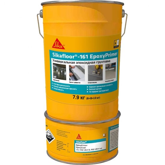 Двухкомпонентная эпоксидная грунтовка SIKA floor-161 EpoxyPrimer