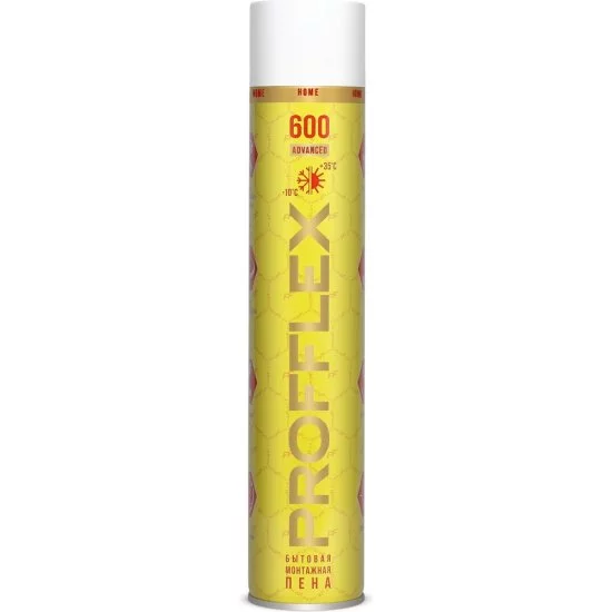 Бытовая монтажная пена PROFFLEX 600 ADVANCED