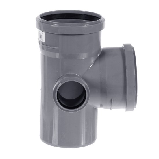 Крестовина двухплоскостная Политэк 110x110x50/87° правая полипропилен