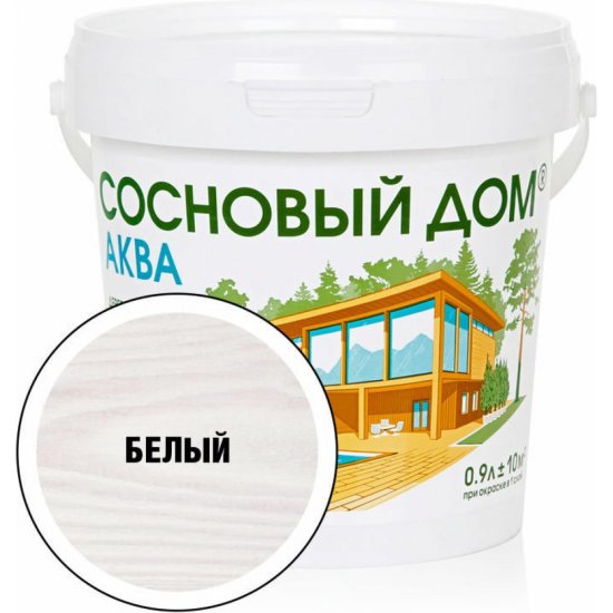 Акриловый декоративный антисептик для дерева ЗАО Декарт «Сосновый Дом» АКВА