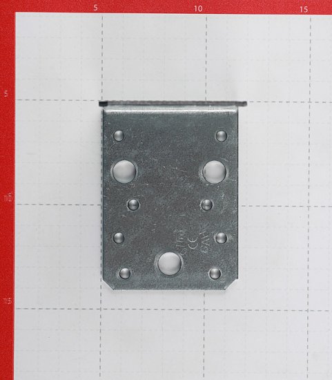 Уголок крепежный оцинкованный 90х90х65х2.5 мм GAH ALBERTS