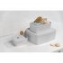 Коробка с крышкой для хранения Velvet 23x9x15 см полипропилен цвет светло-серый