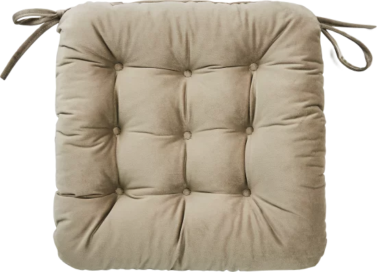 Подушка на сиденье Linen Way 40x36 см цвет серо-коричневый