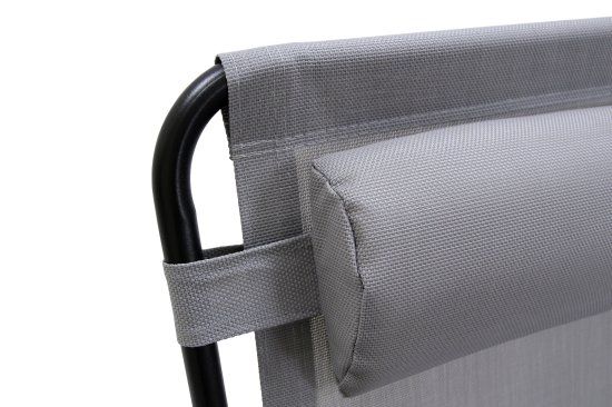 Кресло-шезлонг Сиеста СК-175 156x77x83 см сталь/текстилен цвет серый