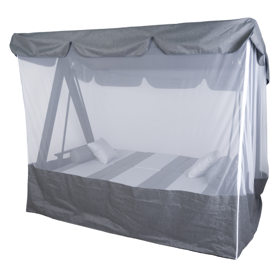 Качели садовые Greengard Мерида 3-х местные до 400 кг цвет серый