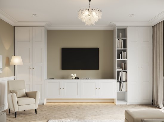 Дверь глухая для шкафа Лион Реймс 59.4x193.8x1.6 см ЛДСП цвет белый