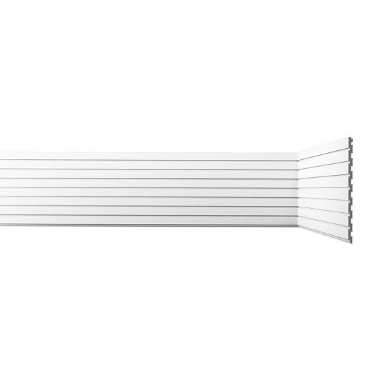Панель декоративная из экополимера 200х2600х8 мм Bello Deco XPS СП 06/2.6 белая 0,52 кв.м