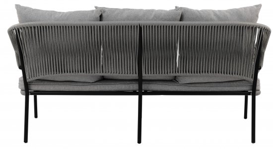 Набор садовой мебели Luna ротанг цвет графит диван - 1 шт стол - 1 шт кресло - 2 шт