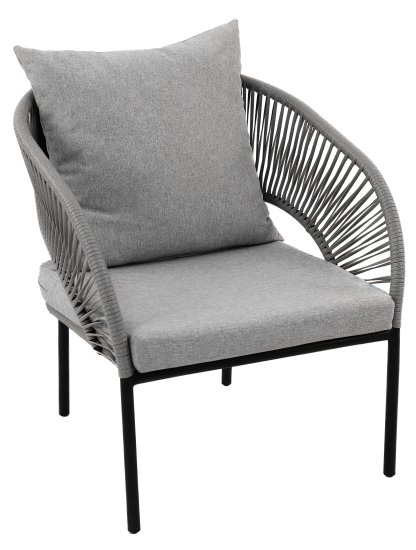 Набор садовой мебели Luna ротанг цвет графит диван - 1 шт стол - 1 шт кресло - 2 шт