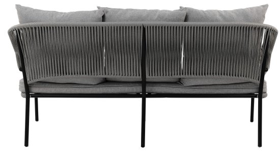 Набор садовой мебели Luna ротанг цвет графит диван - 1 шт стол - 1 шт кресло - 2 шт