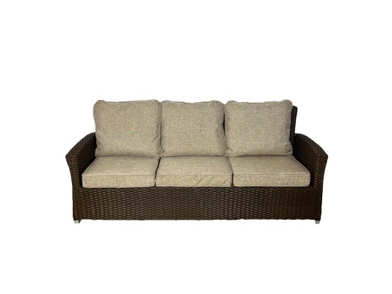 Набор садовой мебели Greengard Альби сталь цвет коричневый диван 1 шт. кресла 2 шт. пуфик 2 шт стол 1 шт