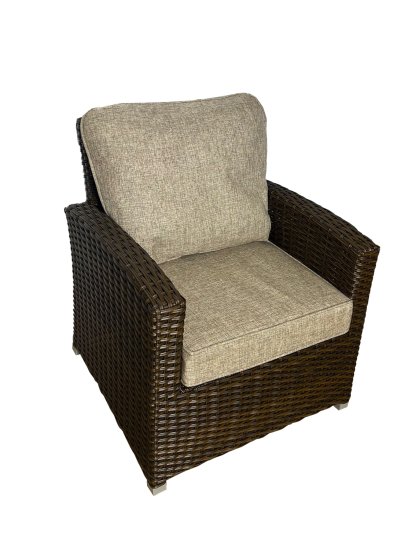 Набор садовой мебели Greengard Альби сталь цвет коричневый диван 1 шт. кресла 2 шт. пуфик 2 шт стол 1 шт