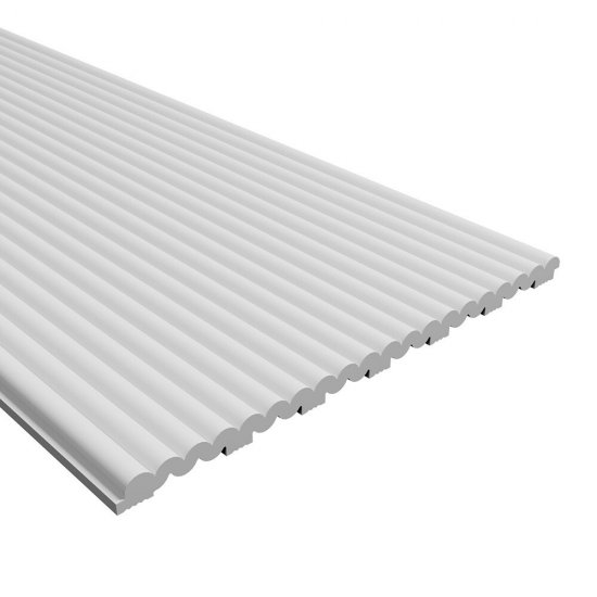 Панель декоративная из экополимера 200х2600х10 мм Bello Deco XPS СП 08/2.6 белая 0,52 кв.м