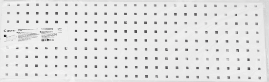 Перфопанель для инструмента Spaceo 79.3x24.7 см сталь цвет белый