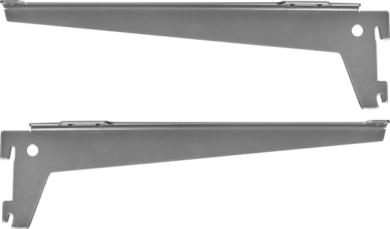 Кронштейн для полок Spaceo 30 см нагрузка до 25 кг цвет серебро 2 шт