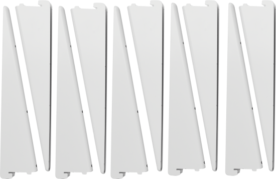 Кронштейн для полок Spaceo 30 см нагрузка до 25 кг цвет белый 10 шт