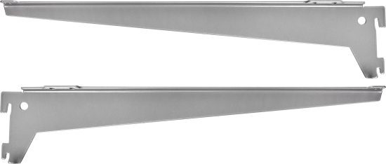 Кронштейн для полок Spaceo 40 см нагрузка до 25 кг цвет серебро 2 шт