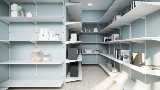 Кронштейн для полок Spaceo 30 см нагрузка до 25 кг цвет белый