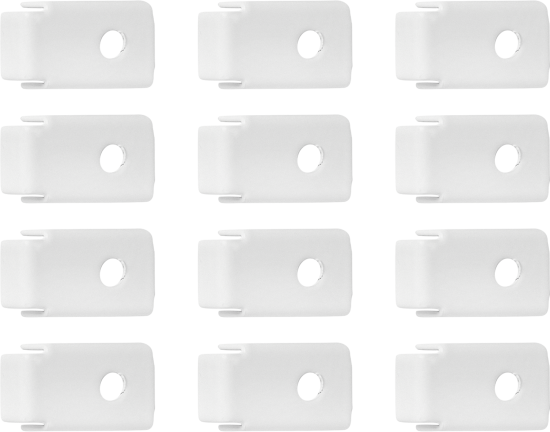 Держатель полки Spaceo 1.08x1.55x2.58 см сталь цвет белый 12 шт