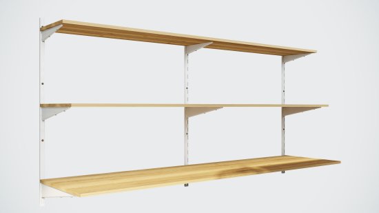 Кронштейн для полок Spaceo 40 см нагрузка до 25 кг цвет серебро