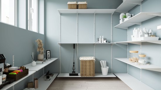 Кронштейн для полок Spaceo 25 см нагрузка до 25 кг цвет белый 10 шт