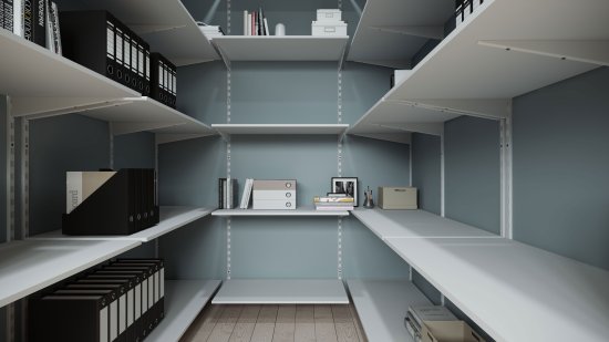 Кронштейн для полок Spaceo 50 см нагрузка до 25 кг цвет белый