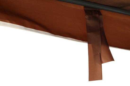 Тент для садовый качелей полиэстер 211x128 см цвет коричневый