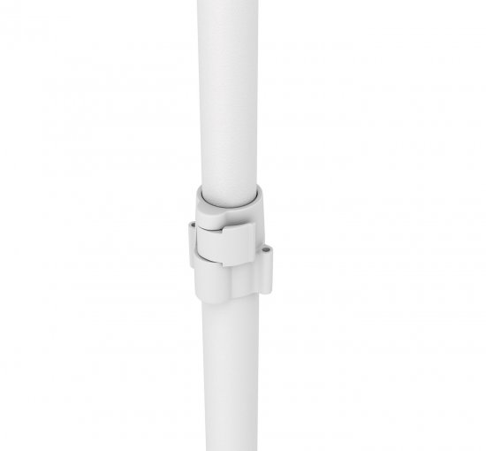 Вешалка напольная 1 штанга 86x166x44 см металл цвет белый