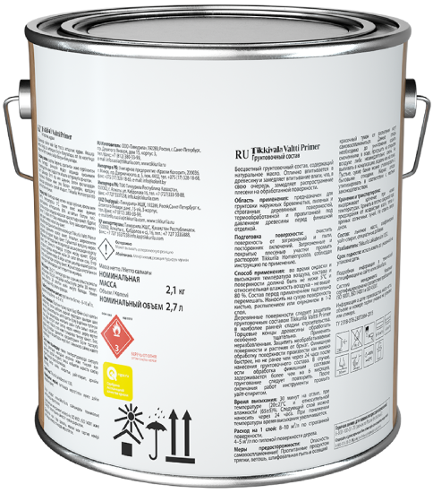 Грунтовка по дереву антисептическая Tikkurila Valtti Primer бесцветная 2.7 л