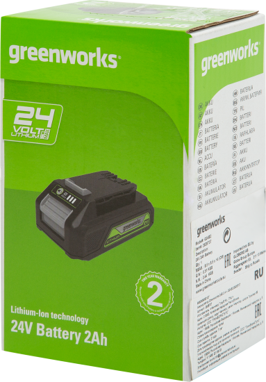 Аккумулятор Greenworks G24B2 2 Ач 24 В 2926707