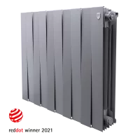 Радиатор секционный Royal Thermo Pianoforte 500/100 10 секций боковое подключение биметалл серый