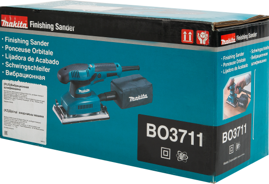 Вибрационная шлифмашина Makita BO3711, 190 Вт, 93x185 мм