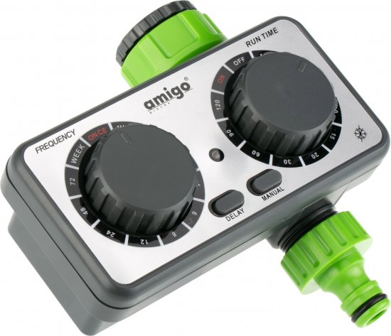 Таймер для полива Amigo 79932 ¾-1” с датчиком дождя