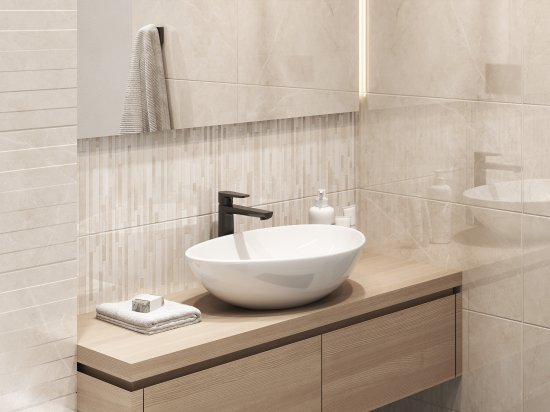 Плитка настенная Cersanit Milana 17357 29.8x59.8 см 1.425 м² глянцевая цвет бежевый