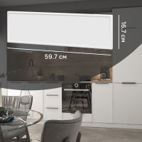 Фасад для кухонного ящика под духовку Инта 59.7x16.7 см Delinia ID МДФ цвет белый