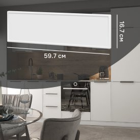 Фасад для кухонного ящика под духовку Инта 59.7x16.7 см Delinia ID МДФ цвет белый