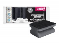 Губка для посуды York профилированная цвет графит 5 шт