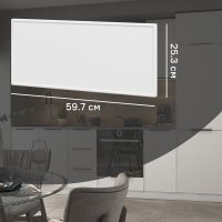 Фасад для кухонного шкафа Инта 59.7x25.3 см Delinia ID МДФ цвет белый