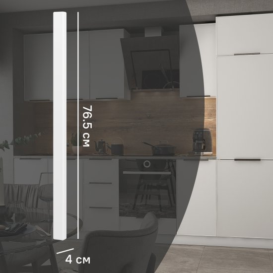 Угол для кухонного шкафа Инта 4x76.5 см Delinia ID МДФ цвет белый