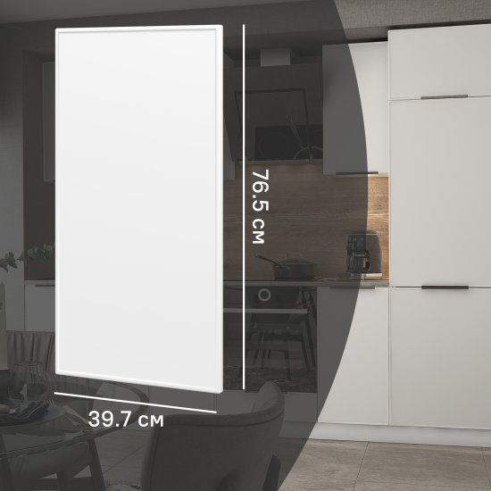 Фасад для кухонного шкафа Инта 39.7x76.5 см Delinia ID МДФ цвет белый