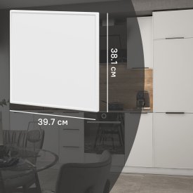 Фасад для кухонного ящика Инта 39.7x38.1 см Delinia ID МДФ цвет белый