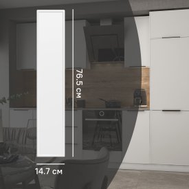 Фасад для кухонного шкафа Инта 14.7x76.5 см Delinia ID МДФ цвет белый