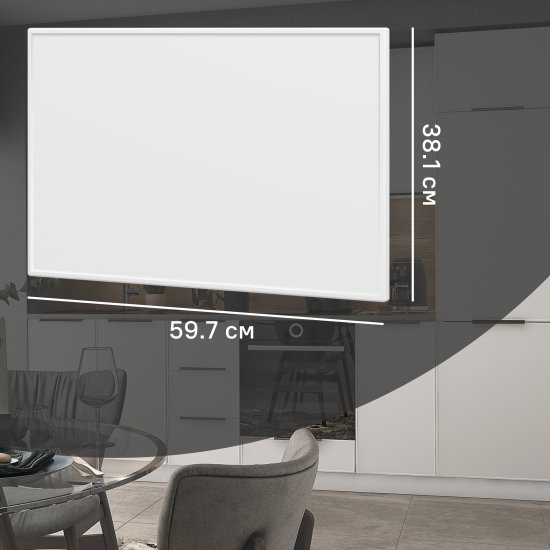 Фасад для кухонного шкафа Инта 59.7x38.1 см Delinia ID МДФ цвет белый